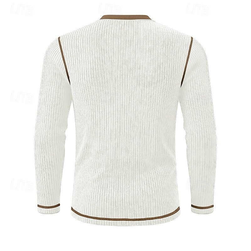 Jared | Ribbed Henley Shirt