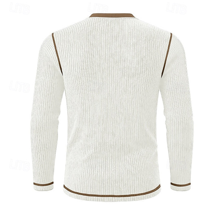 Jared | Ribbed Henley Shirt
