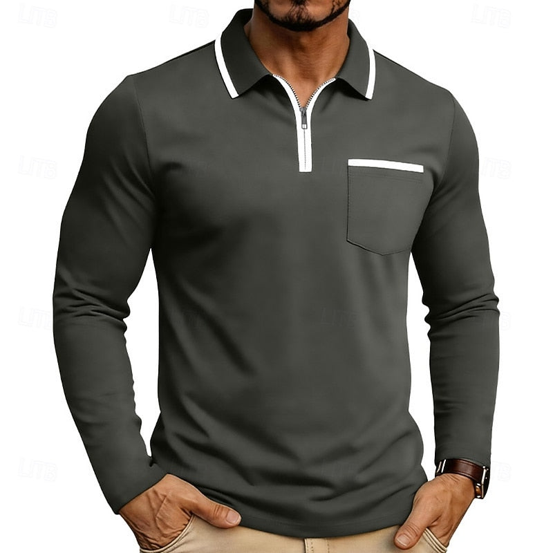 Maurice | Refined Quarter-Zip Polo Shirt