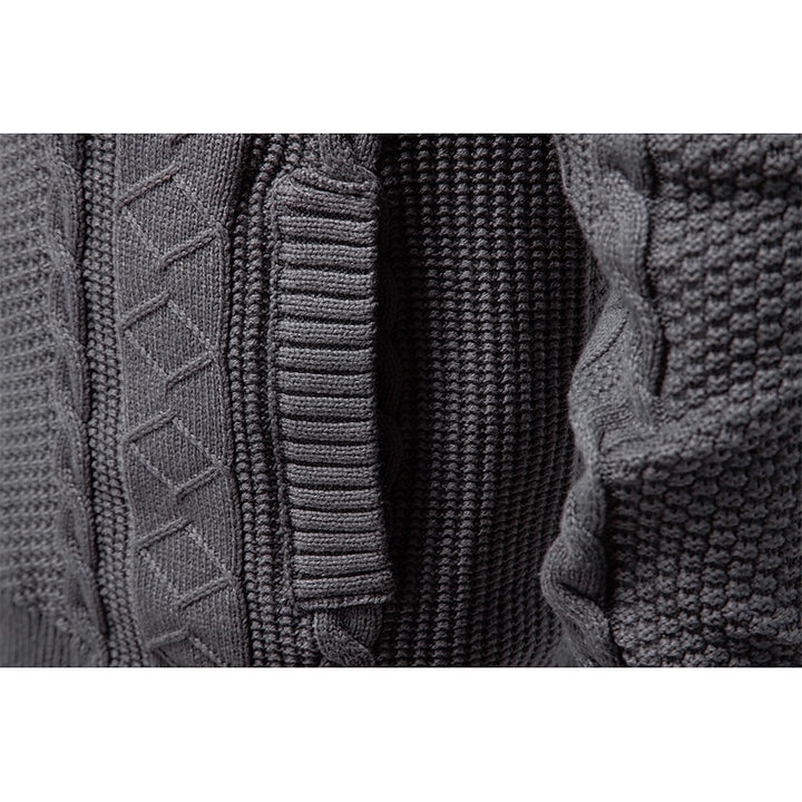 Gerard | Textured Zip-Up Cardigan