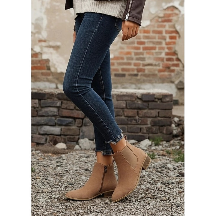 Vivienne | Pointed-Toe Block Heel Ankle Boots