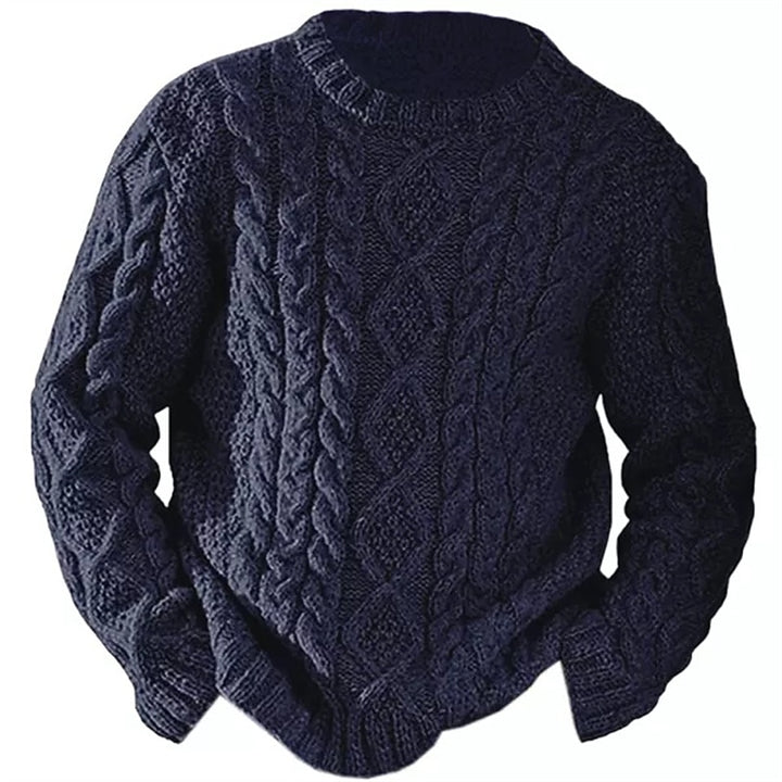 Ellis | Cable Knit Crew Neck Sweater