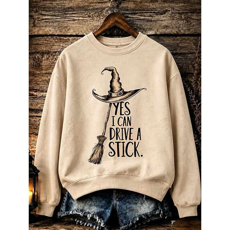 Quinn | Halloween Witch Graphic Sweatshirt