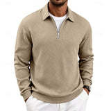 Reginald | Textured Quarter-Zip Pullover