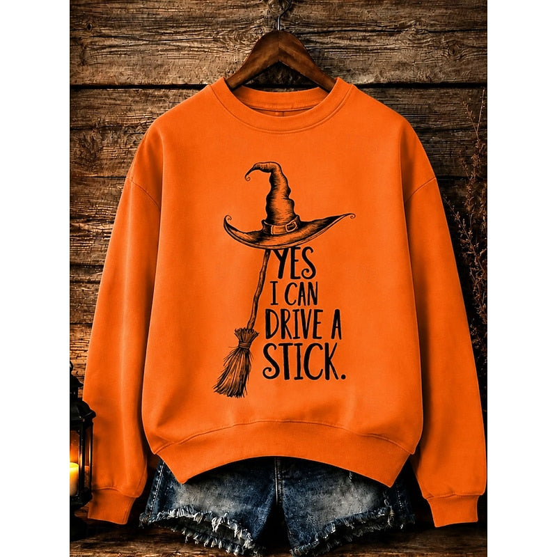 Quinn | Halloween Witch Graphic Sweatshirt