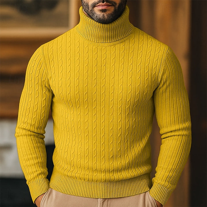 Rupert | Cable Knit Turtleneck Sweater
