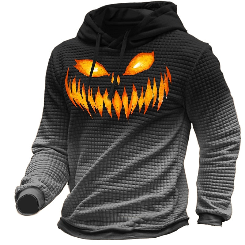 Harlan | Halloween Textured Graphic Hoodie