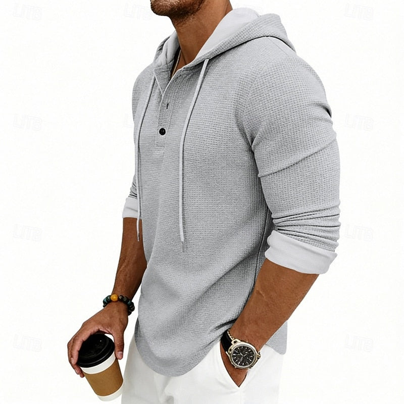 Merrick | Relaxed Hooded Henley Shirt