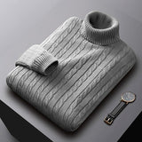 Rhys | Cable Knit Turtleneck Sweater