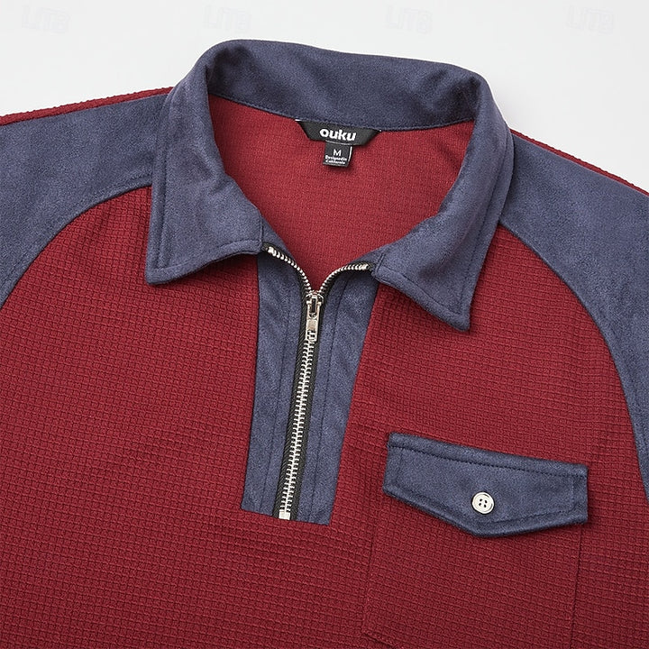 Corbin | Quarter-Zip Textured Pullover