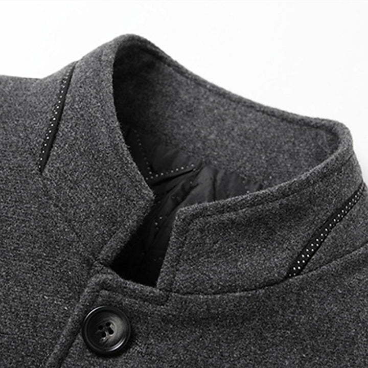 Gregory | Refined Stand-Collar Overcoat