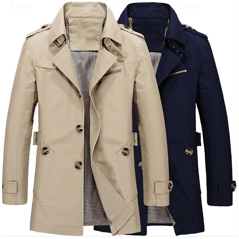 Leonard | Refined Single-Breasted Trench Coat