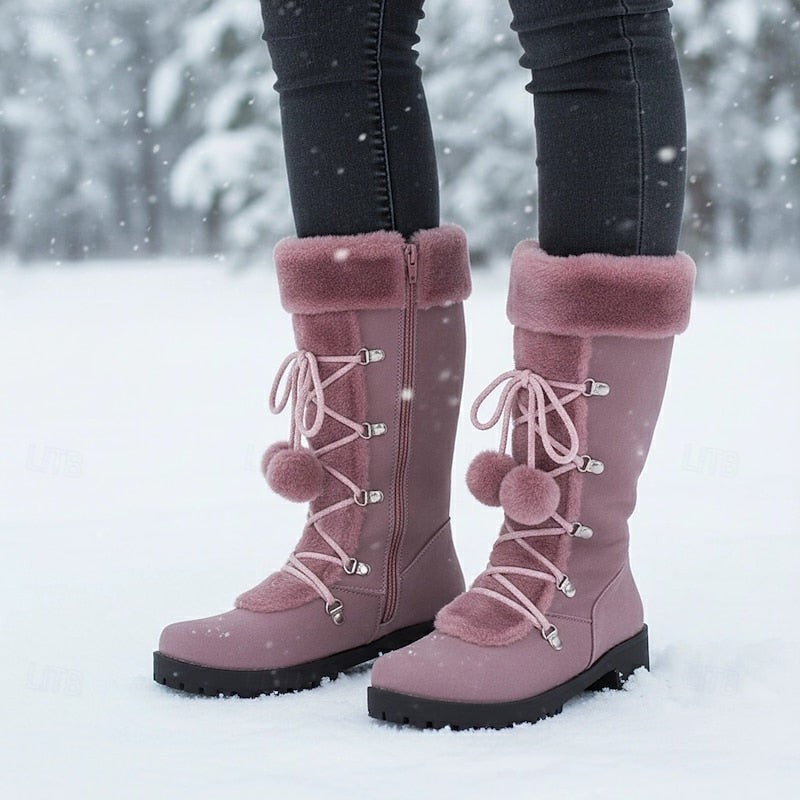 Sabrina | Cozy Lace-Up Winter Boots