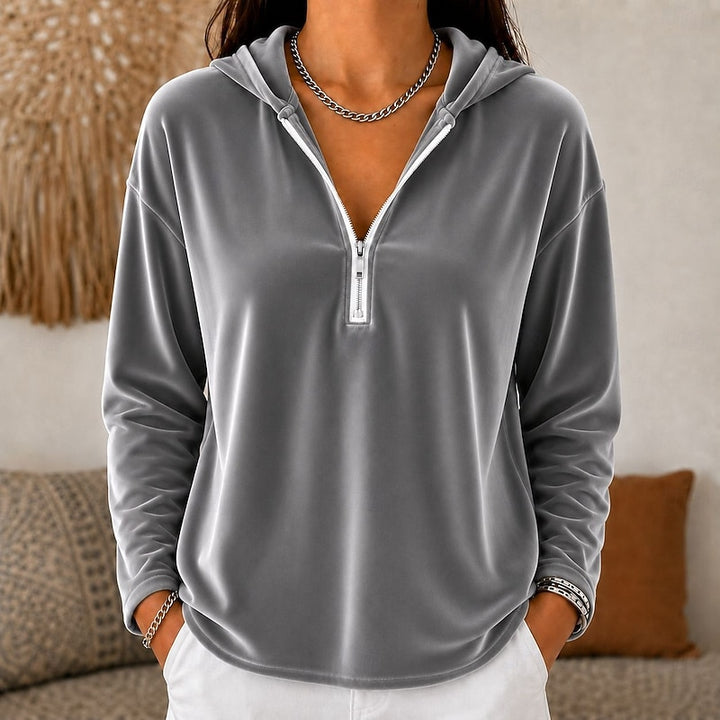 Eliza | Relaxed Quarter-Zip Hoodie