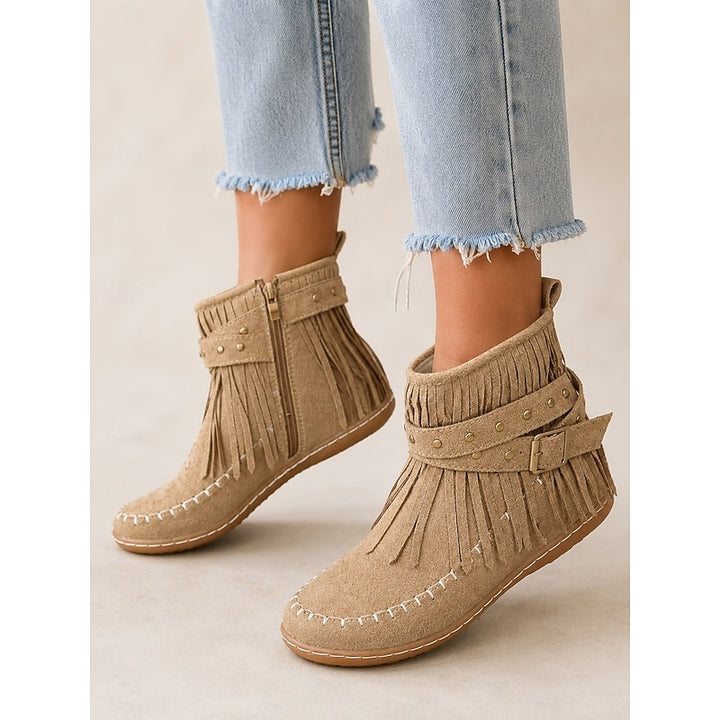 Susannah | Fringe Moccasin Ankle Boots