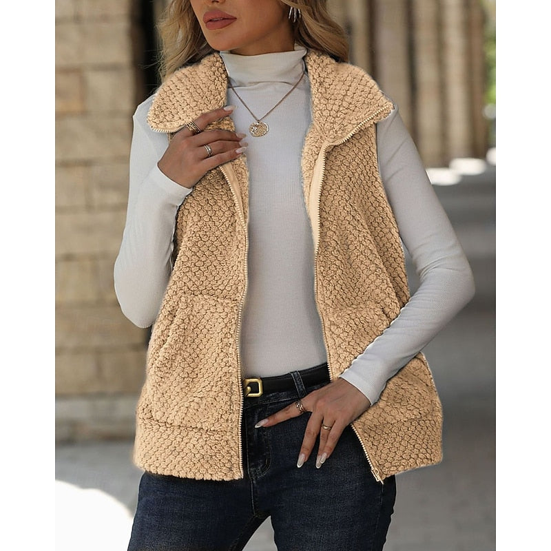 Willow | Cozy Textured Zip Vest