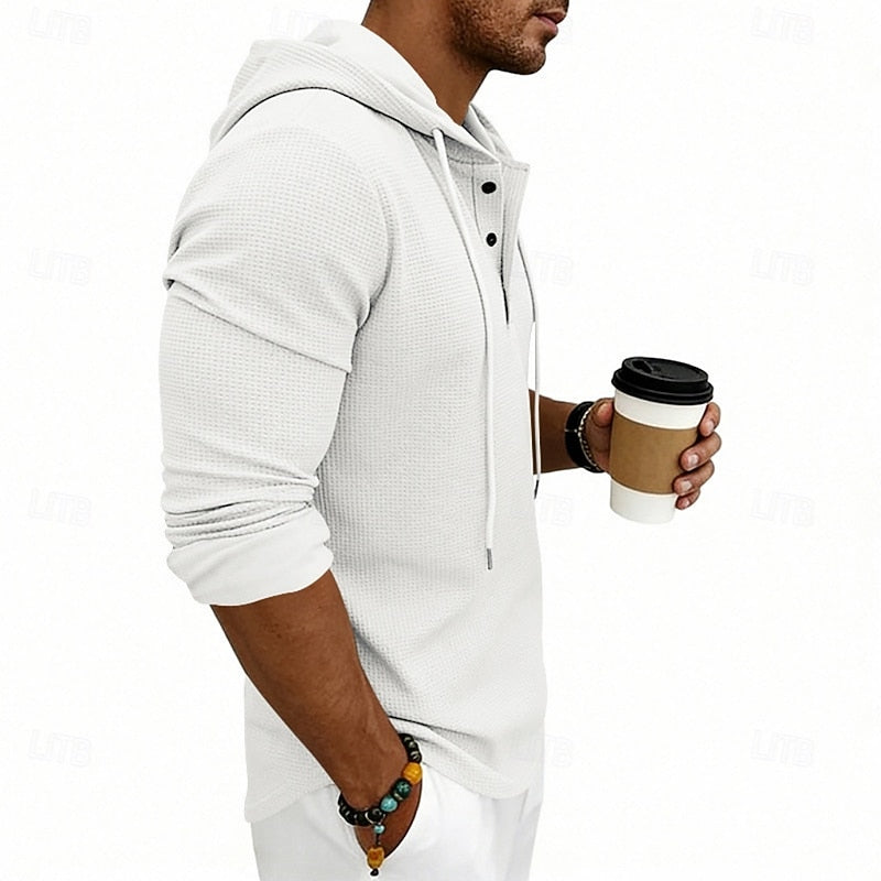 Merrick | Relaxed Hooded Henley Shirt