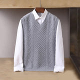 Frederick | Cable-Knit V-Neck Sweater Vest