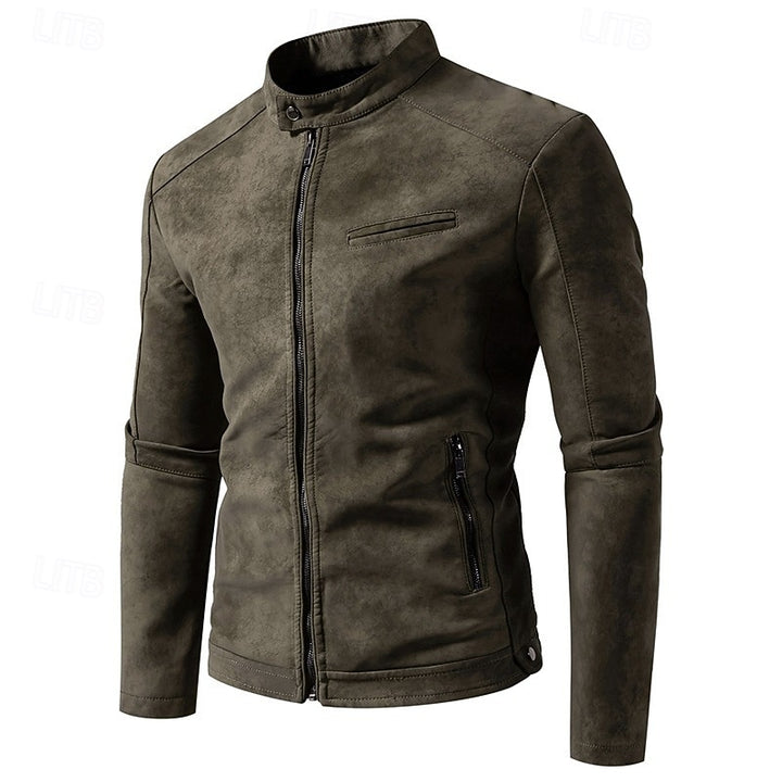 Chase | Classic Stand-Collar Biker Jacket